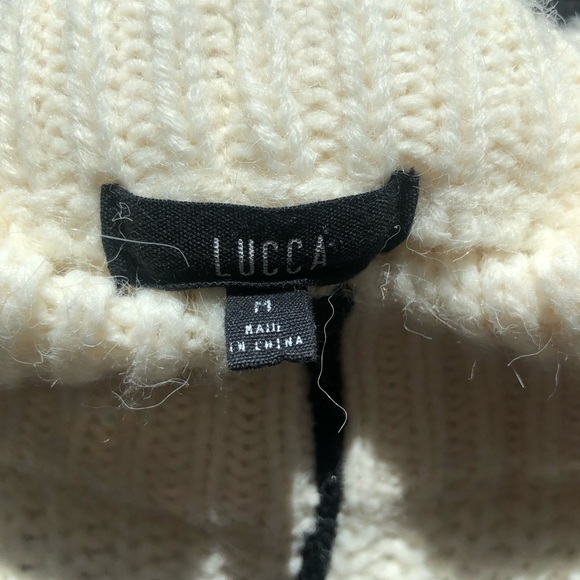 ❤️ Urban Outfitters Lucca Couture window pane plaid knit mock neck sweater - Picture 4 of 4